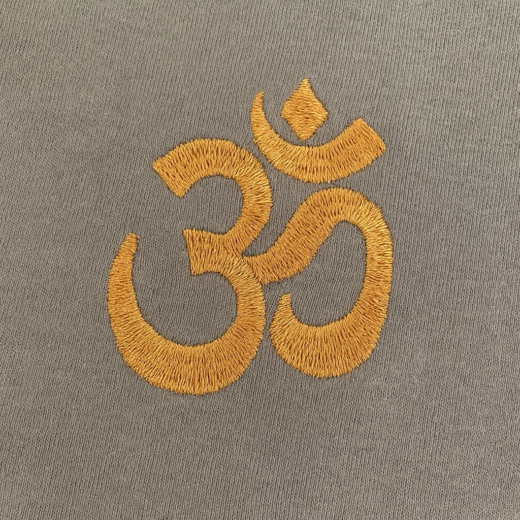 Long Sleeve T shirt Light Green with Embroidered Om design - Image 4